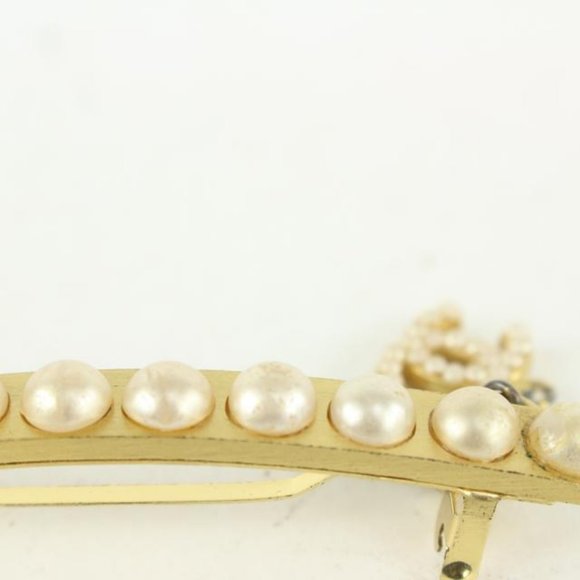 Chanel 01A Pearl x Gold CC Brooch 929cc92 - Picture 5 of 12